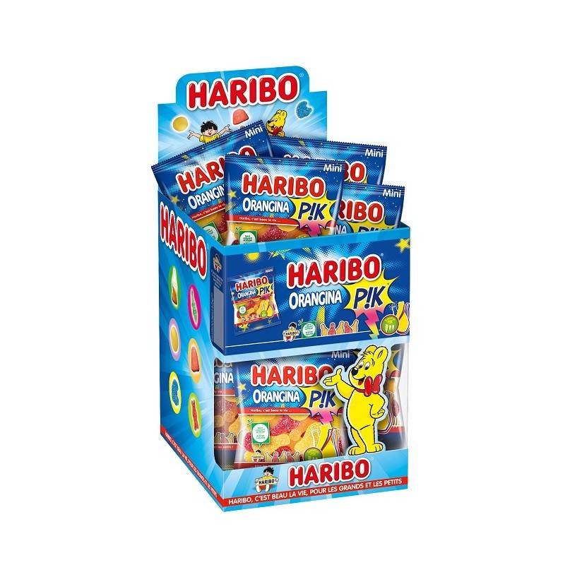 30 Mini Sachets Haribo Orangina Pik 40G Sachets Haribo 40g