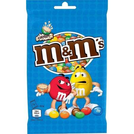 16 Sachets M&M's Crispy 77g | Milleproduits.com : vos bonbons et chocolats préférés en ligne à prix grossiste