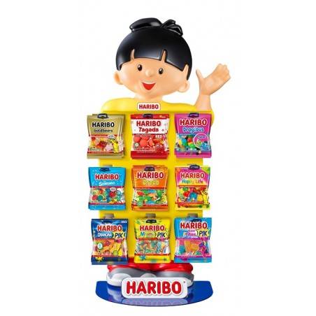 Présentoir Comptoir Haribo Mini Sachets 40G Vide | Milleproduits.com : bonbons, chocolats, snacks à prix grossiste