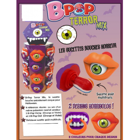 24 BPop Terror Mix | Milleproduits.com : bonbons, chocolats, snacks en ligne à prix grossiste