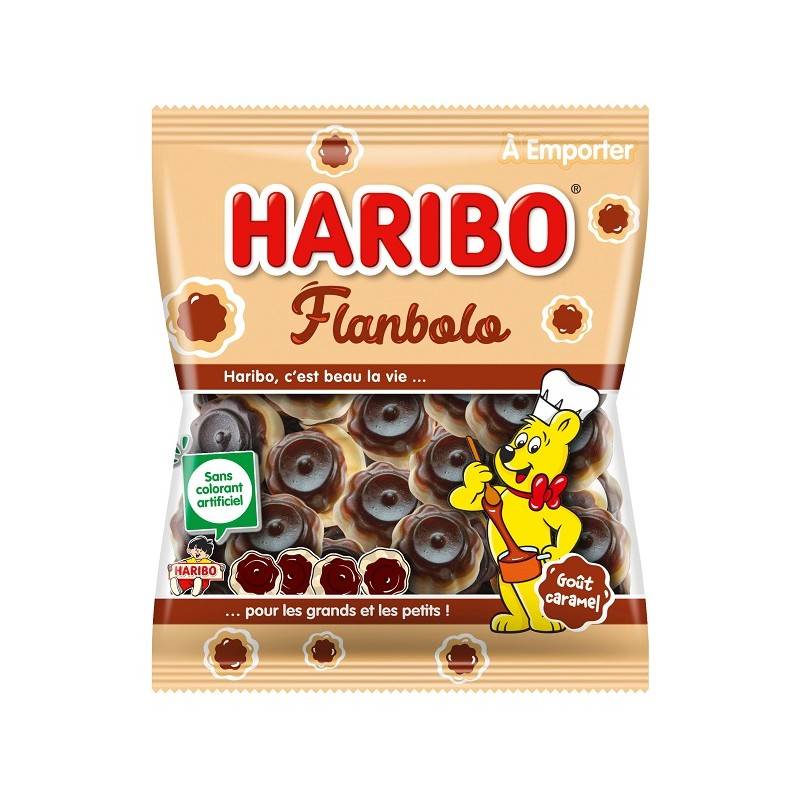 30 Sachets Bonbons Haribo Flanbolo 120 Grammes - Sachets 90/100/120g -  Milleproduits