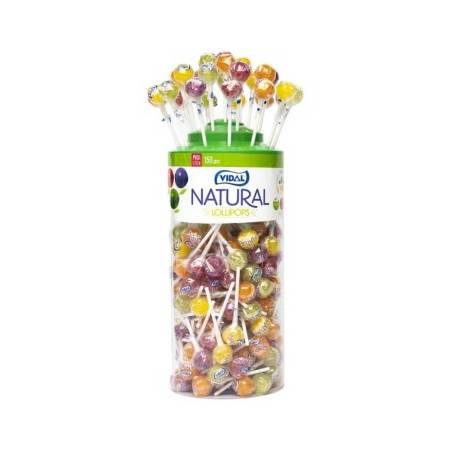 150 Sucettes Lotalollies Natural Lolipops | Milleproduits.com : vos bonbons et chocolats préférés à prix grossiste !