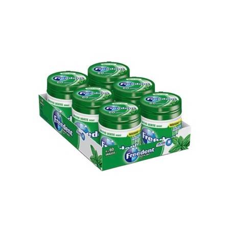 6 Boîtes Freedent White Menthe Verte | Milleproduits.com : vos bonbons et chewing-gums préférés à prix grossiste