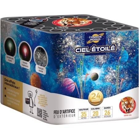 Artifices Compact Ciel Etoilé Star Collection (F2) | Milleproduits : bonbons, chocolats, snacks, artifices à prix grossiste