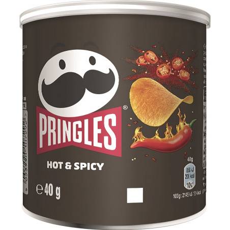 12 Pringles Hot & Spicy 40g | Milleproduits.com : vos bonbons et chocolats préférés à prix grossiste