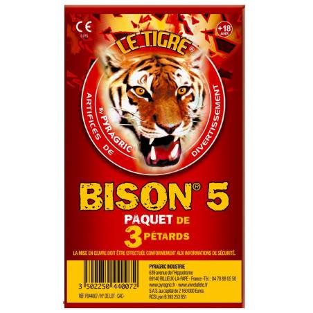 Boîte de 12x3 Pétards Bison 5 F2 | Pyragric | Milleproduits.com