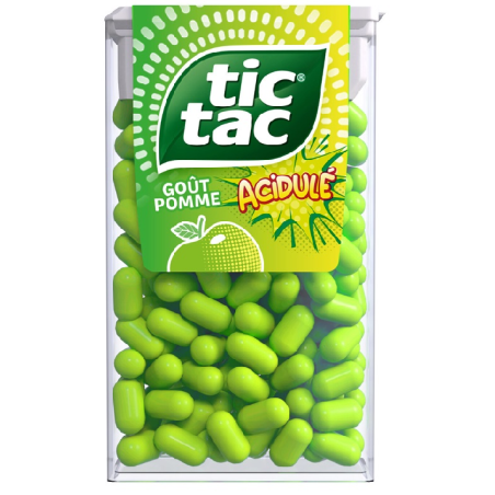 24 Etuis Tic Tac Pomme acidulée | Tic Tac | Milleproduits.com