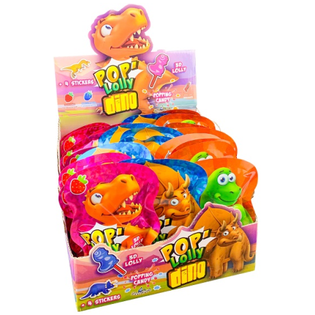 36 Pop Lolli Dino | Milleproduits.com : bonbons, chocolats, snacks en ligne à prix grossiste