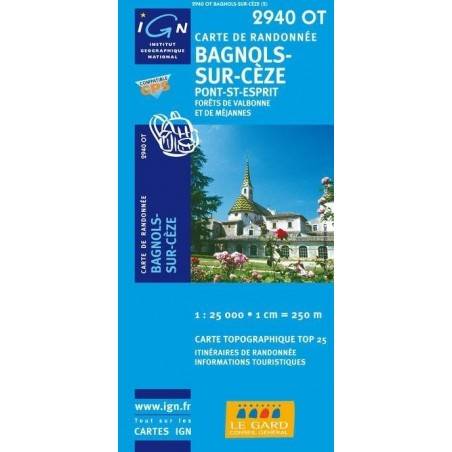 Carte Ign Top 25 Bagnols Sur Ceze Cartes Et Guides Mille Produits