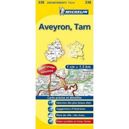 carte michelin aveyron tarn Carte Michelin Aveyron Tarn   Cartes et Guides   Mille Produits
