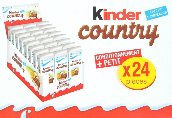 Kinder Country - Sachet de 2 barres de chocolat
